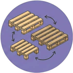 Ampia scelta di modelli e misure di pallet in legno